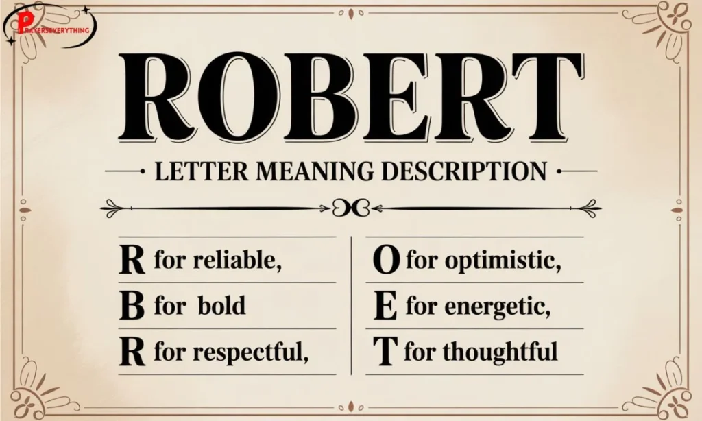 Robert Letter Meaning Description