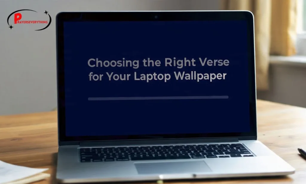 Choosing the Right Verse for Your Laptop Wallpaper