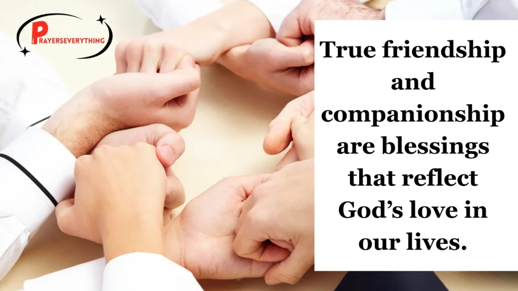 Friendship and Companionship Prayers