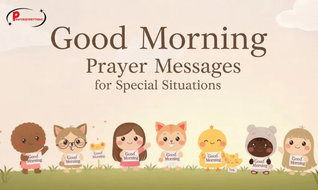 Good Morning Prayer Messages for Special Situations