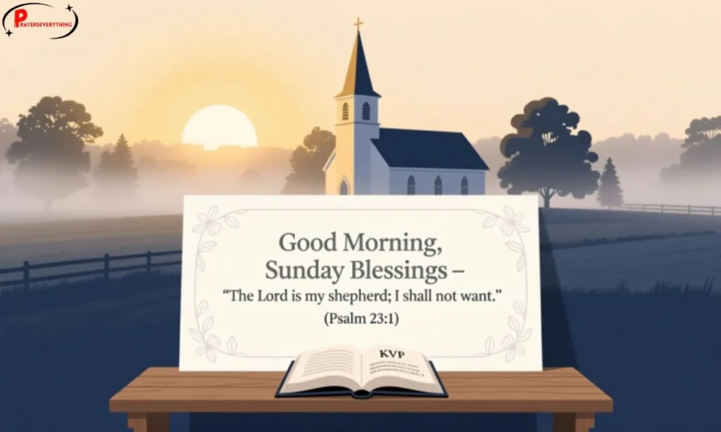Good Morning Sunday Blessings with Bible Verses Or KJV