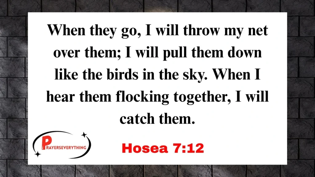 Hosea 7:12