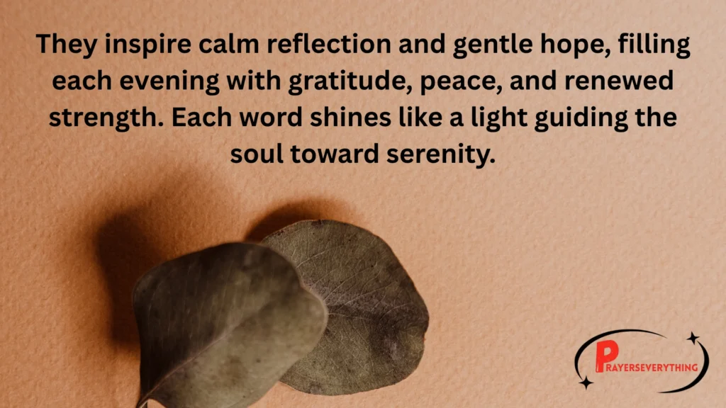 Inspirational Good Evening Blessings Quotes