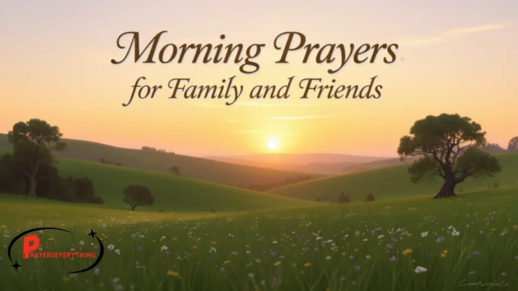 Morning Prayers for Family and Friends
