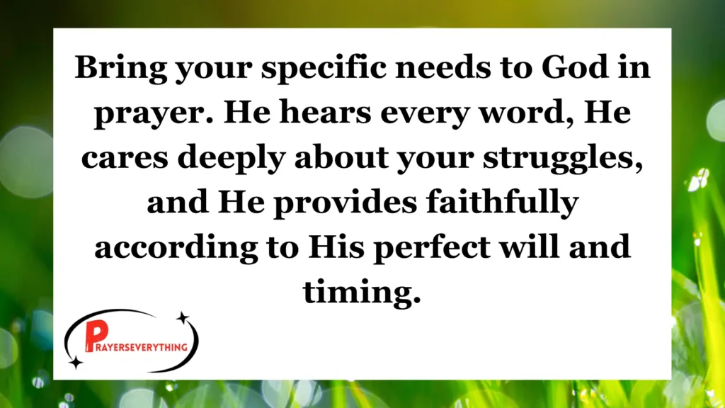 Specific Needs Prayers