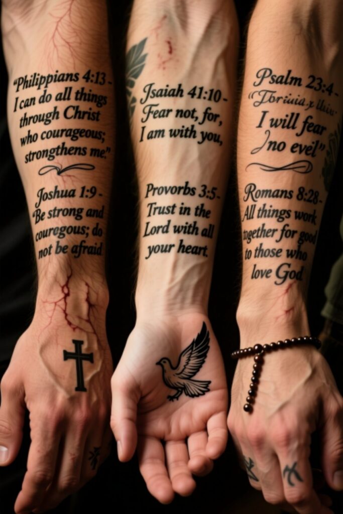 100 Amazing Bible Verse Tattoos for Men