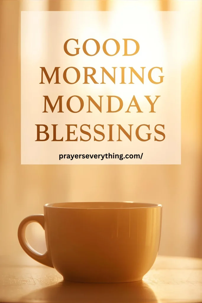 Good Morning Monday Blessings