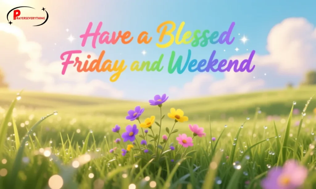 Have a Blessed Friday and Weekend