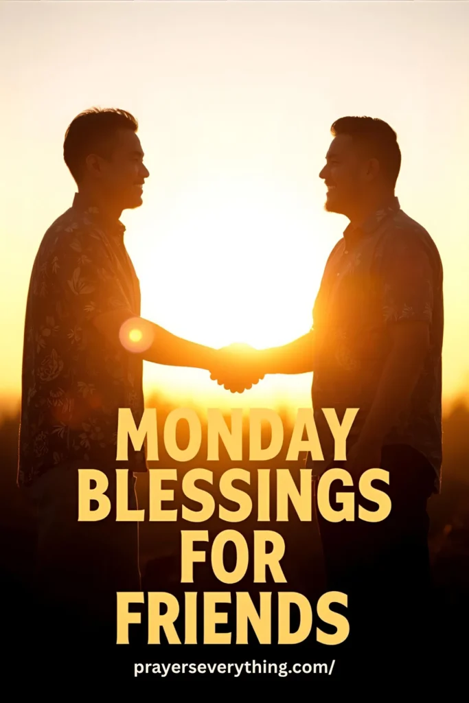 Monday Prayers and Blessings for Friends