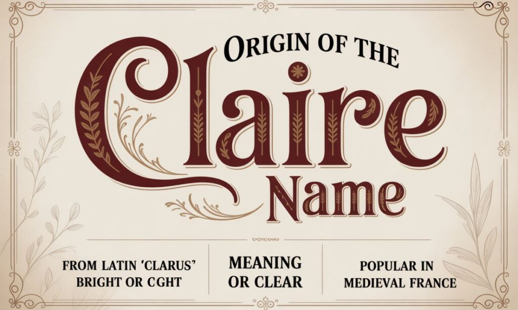 Origin of the Claire Name