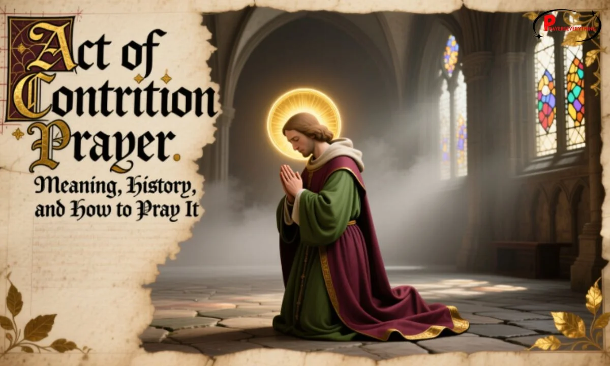 Act of Contrition Prayer: Meaning, History, and How to Pray It