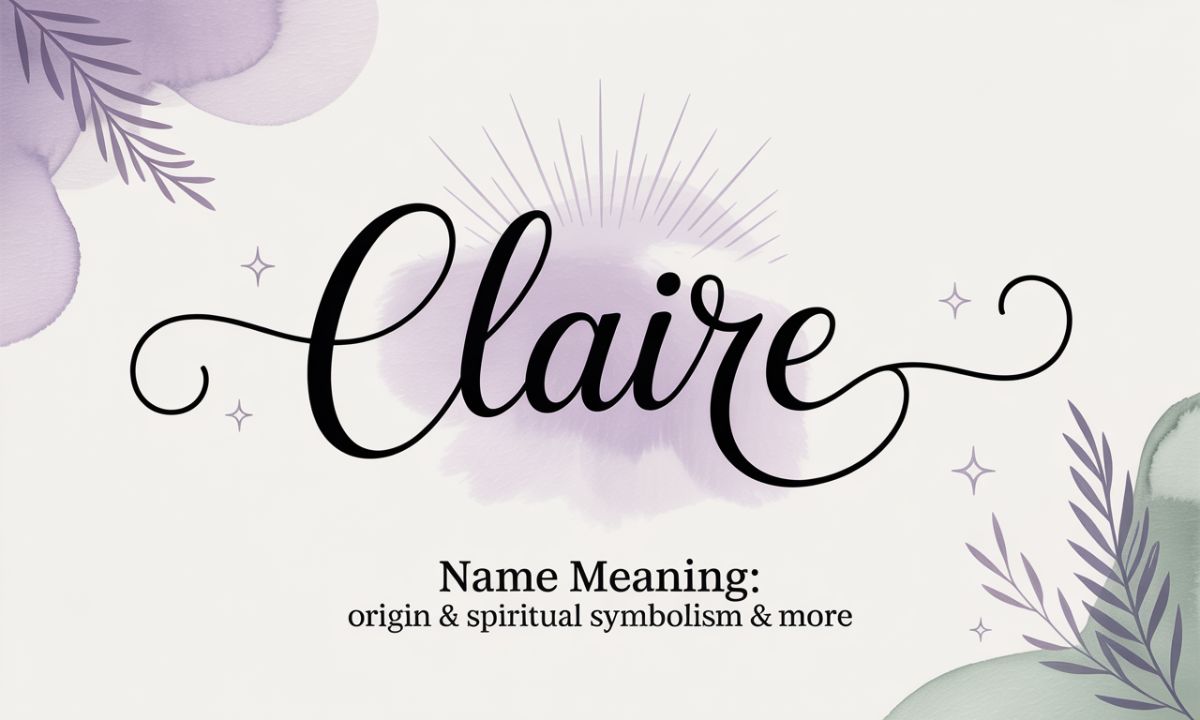 Claire Name Meaning: Origin & Spiritual Symbolism & More